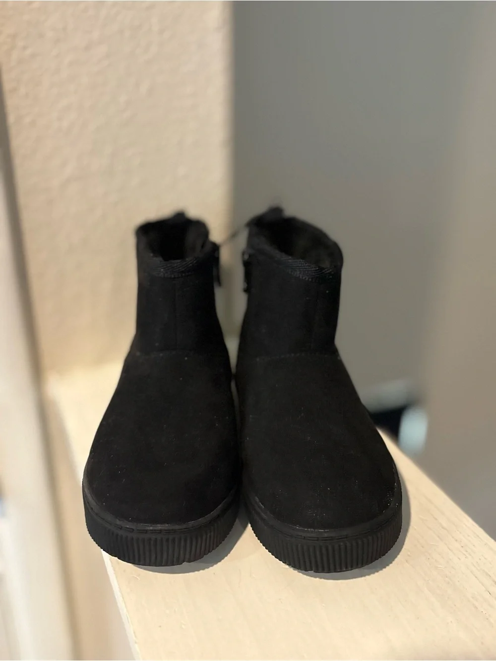 Cat & Jack Toddler Girls Arlo Zipper Shearling Style Boots ARLO Size 11 NEW